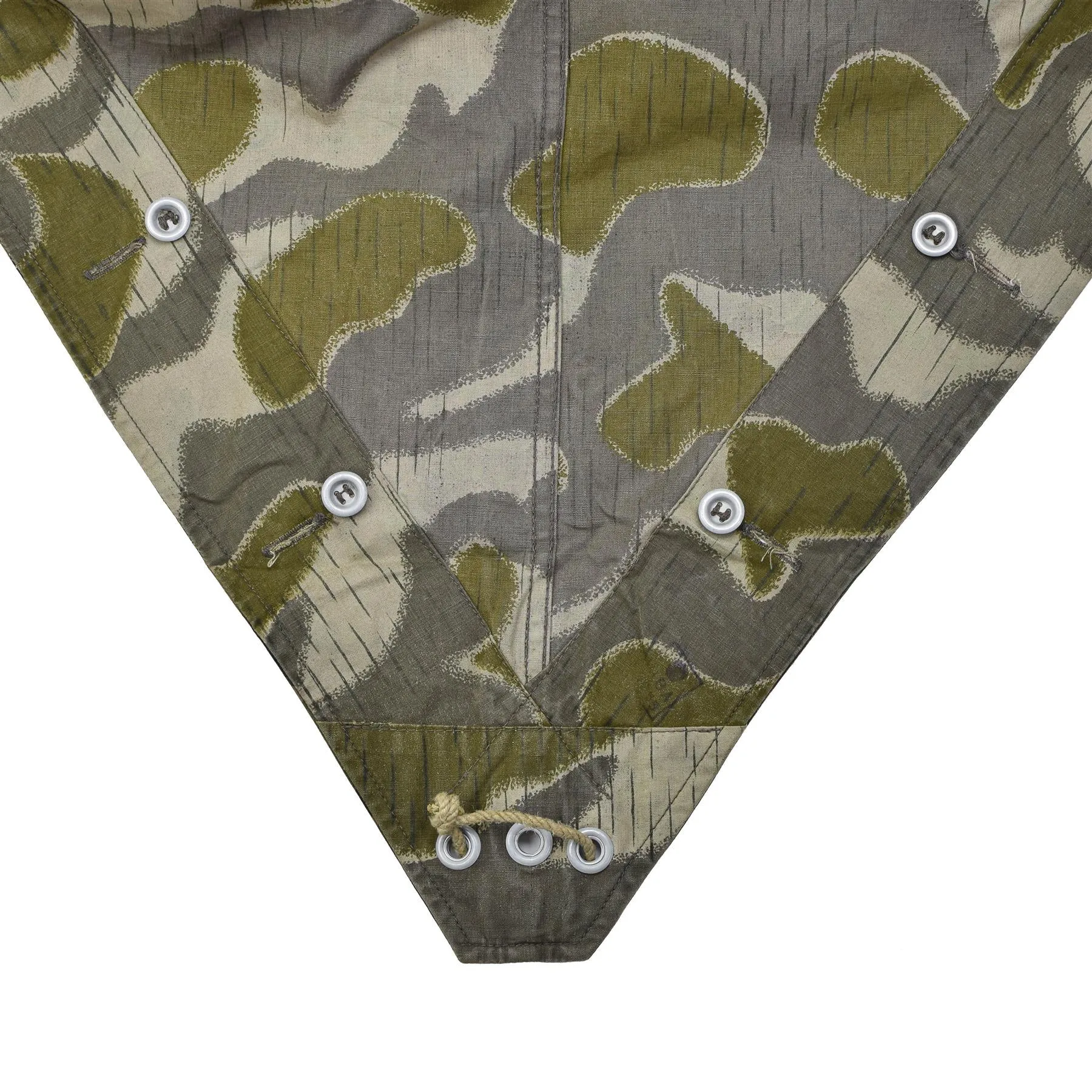 Original Austrian army pea dot splinter camo poncho tent water resistant vintage