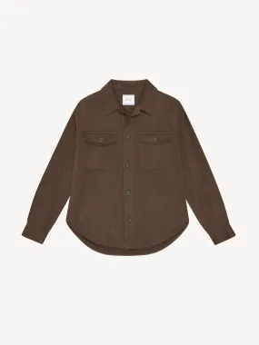 Overshirt: Brushed Twill, Mocha