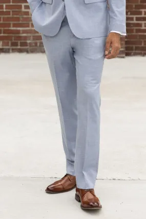 Oxford Blue Slim Fit Suit Pants