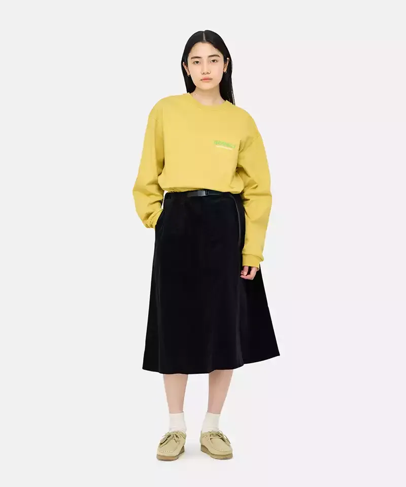 Paneled Midi Skirt