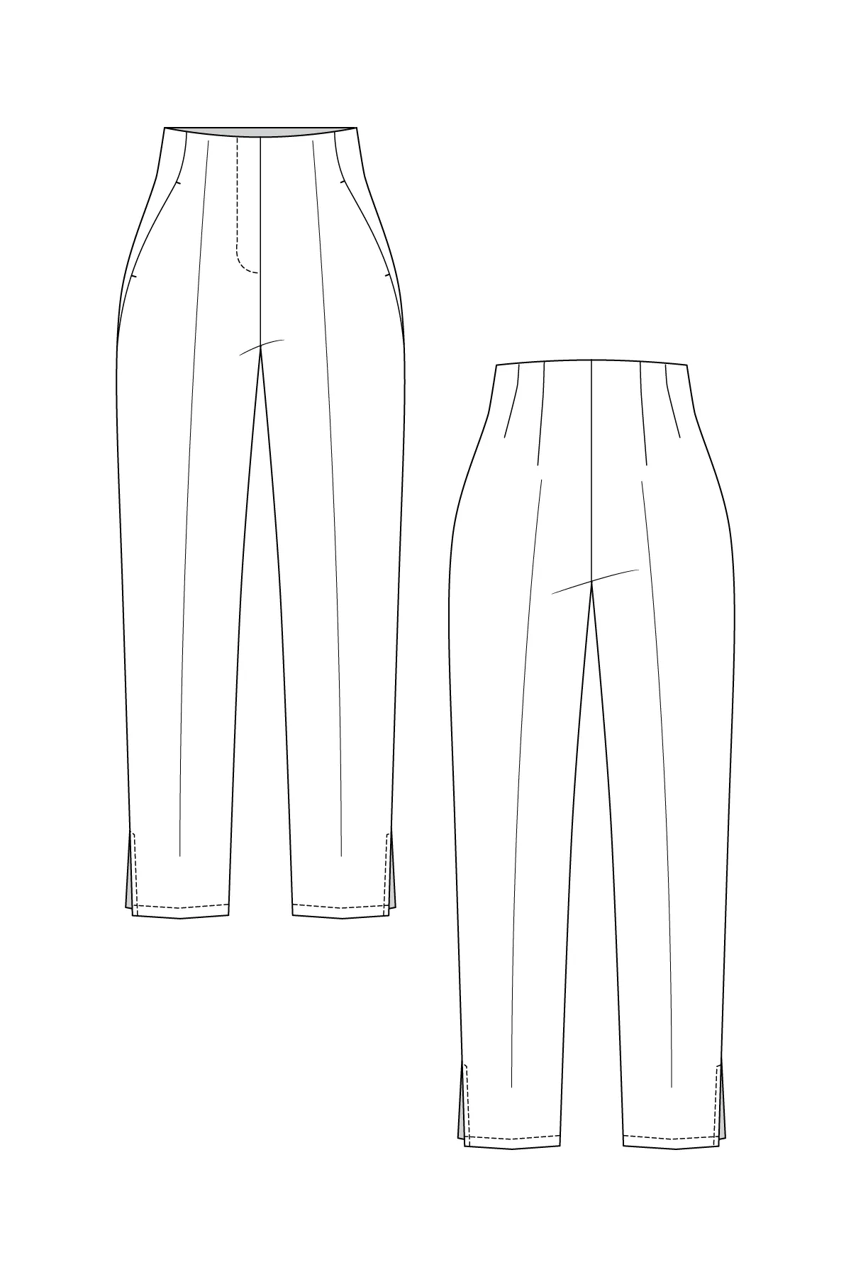 PDF Pattern - Tyyni Cigarette Trousers | Named Clothing