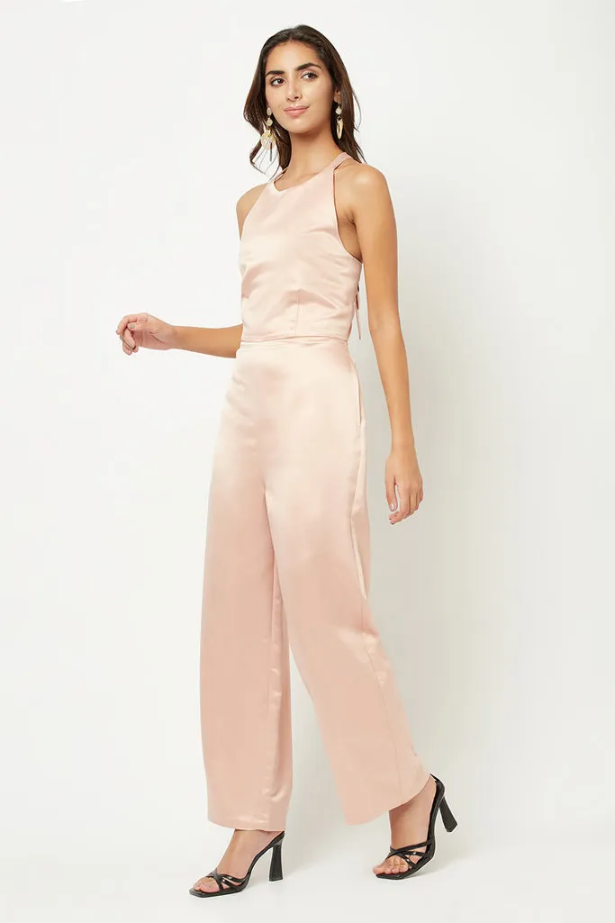 Peach Matte Jumpsuit