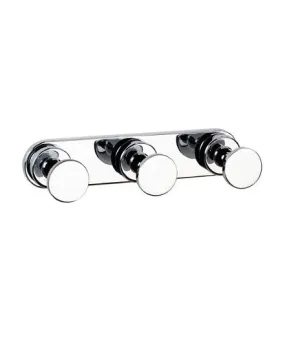 Picola Triple Button Robe Hook on Plate