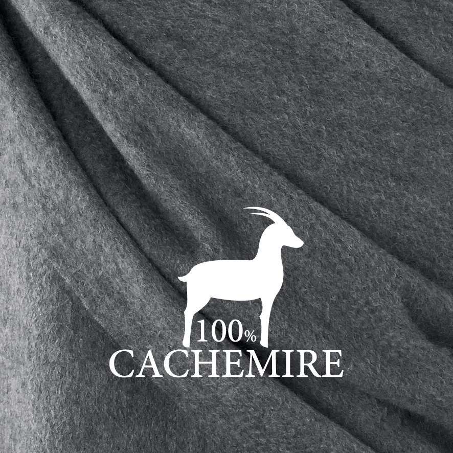 Poncho cachemire - Gris