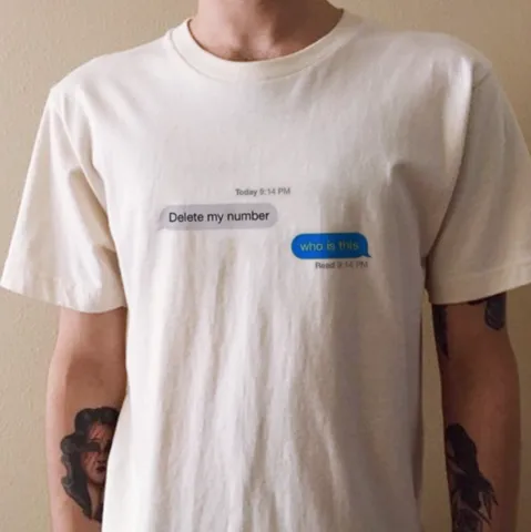 "Delete My Number Who Is This" T-Shirt