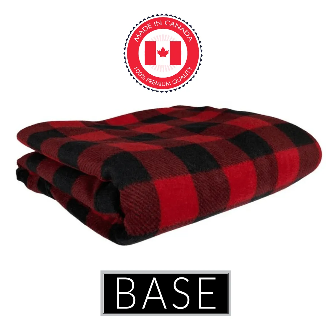 Red/Black Buffalo Print - Premium Mountain Fleece Cape