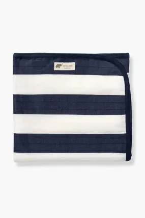 SALE - Always Blanket_Blue Cabana Stripe