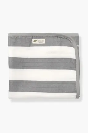 SALE - Always Blanket_Grey Cabana Stripe