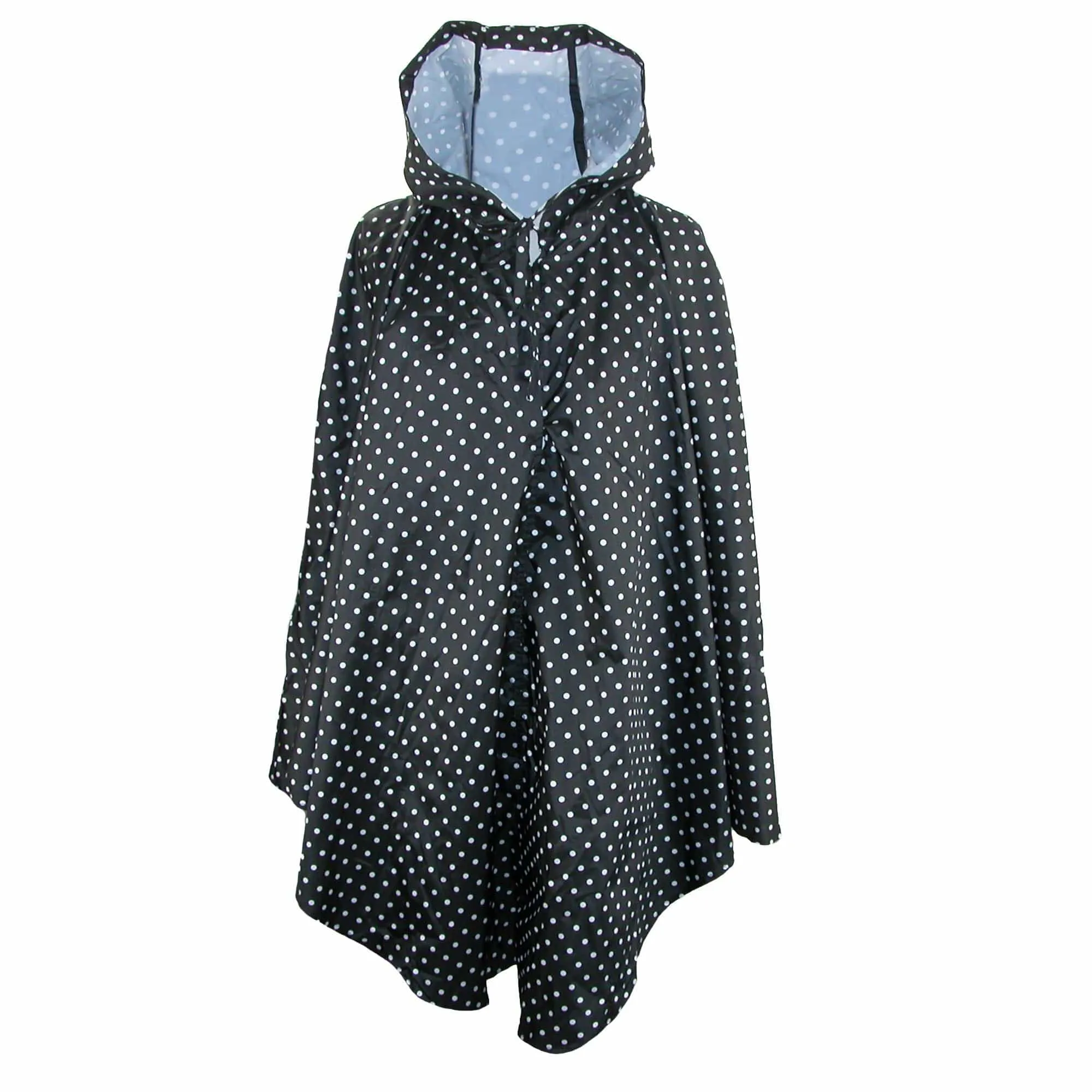 ShedRain Women's Polka-Dot Print Pouchable Poncho