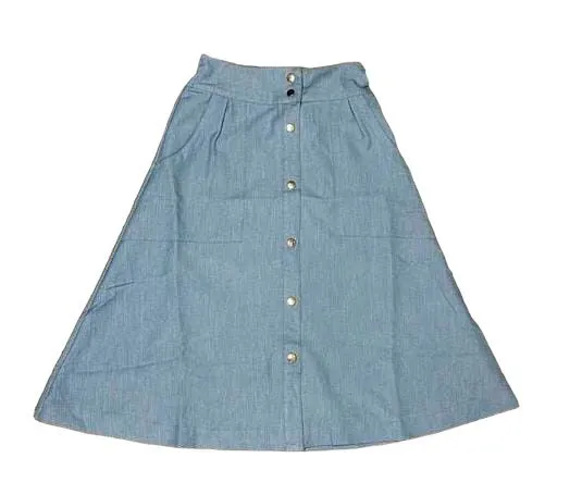 SJ Chambray Snap Skirt