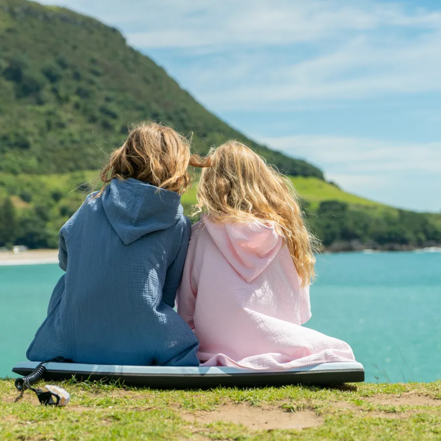 Snapper Rock Sunset Beach Poncho G19005 - Pink