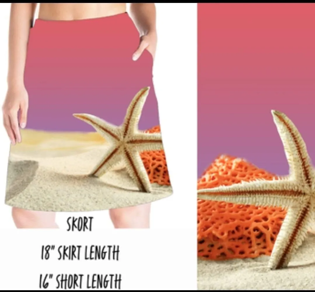 Starfish Beach skort with pockets