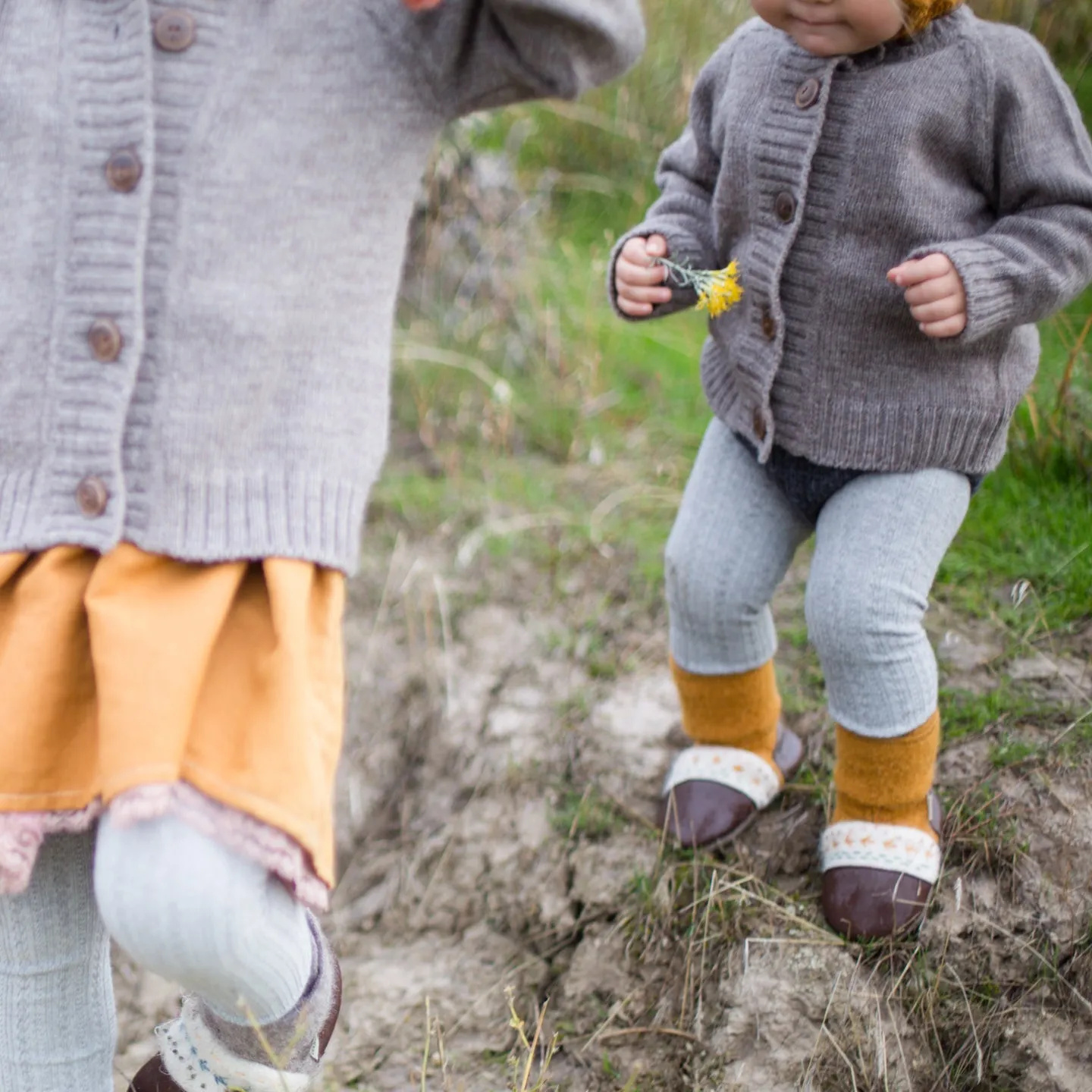 Steel Blue Merino Wool Cardigan