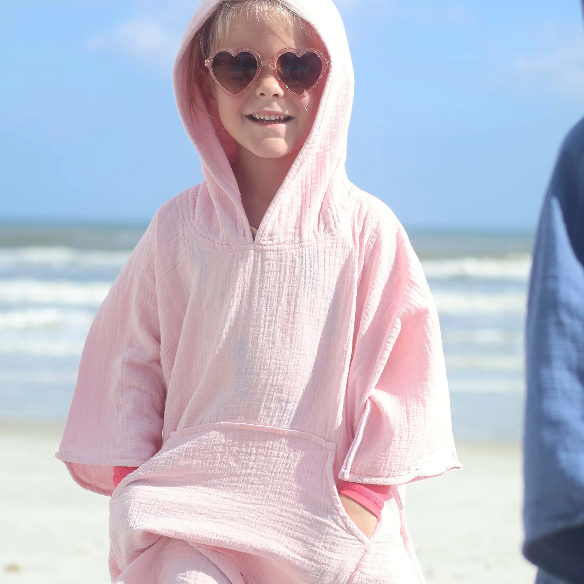 Sunset Pink Beach Poncho