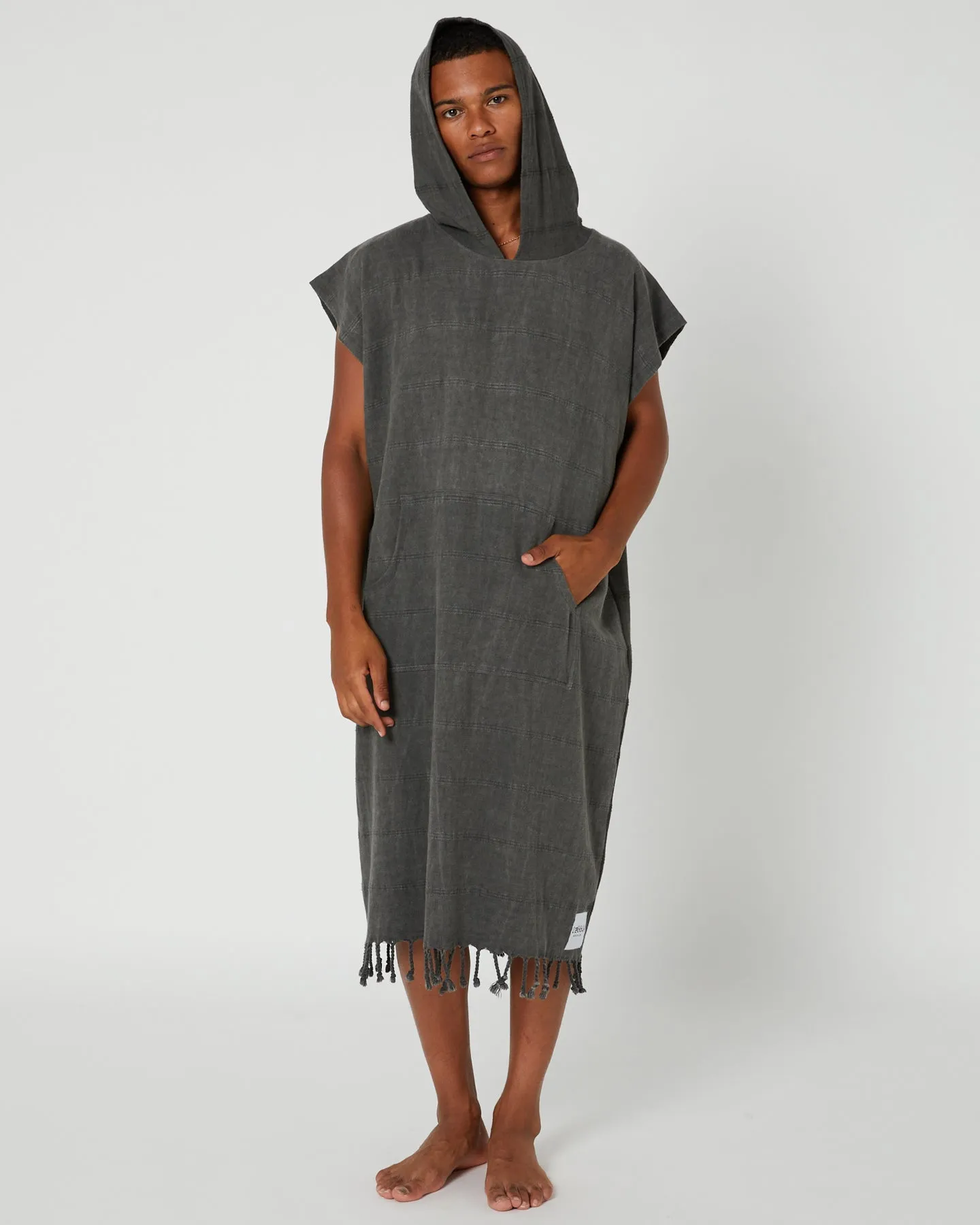 Surf Poncho/Hooded Towel - Charcoal