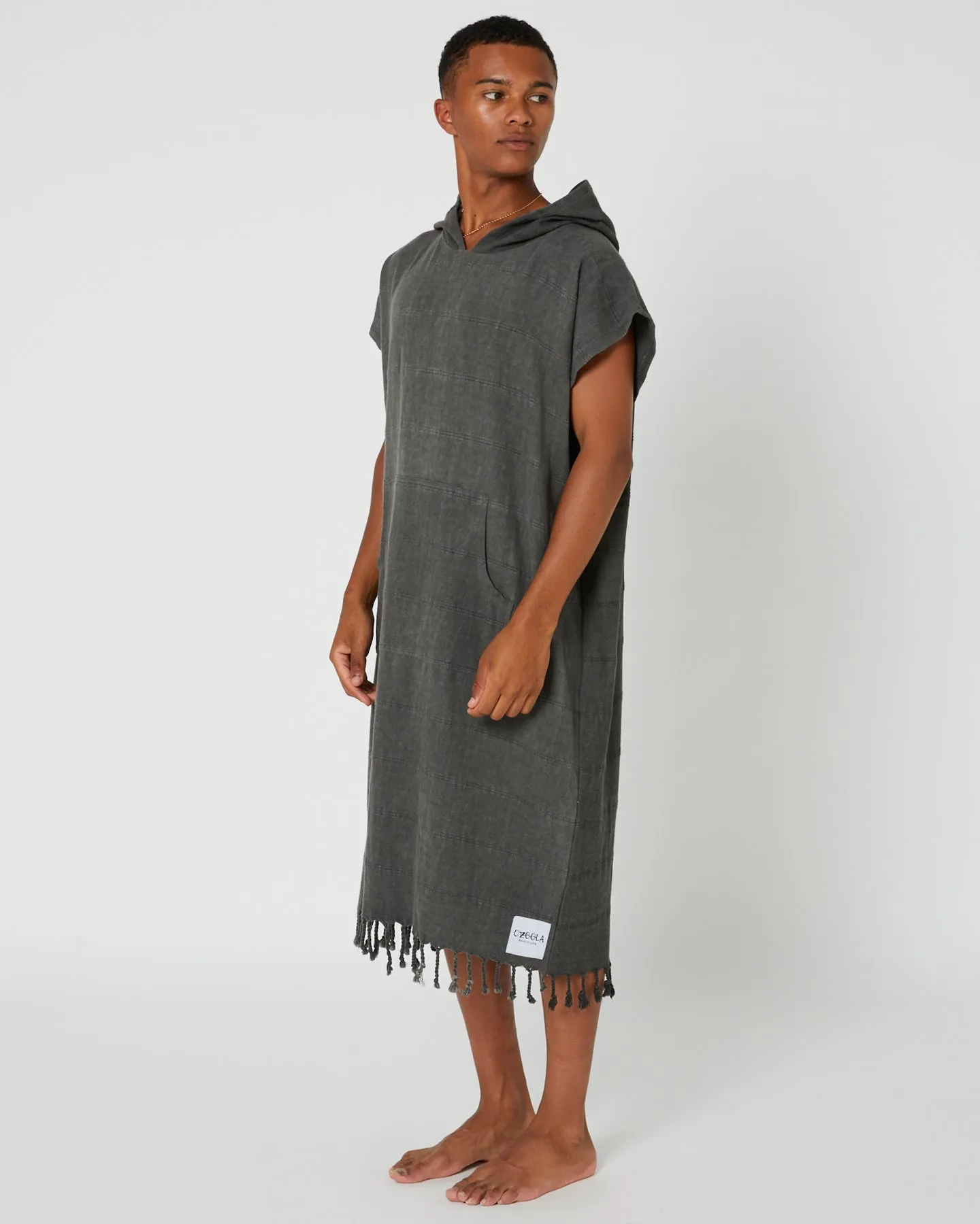 Surf Poncho/Hooded Towel - Charcoal