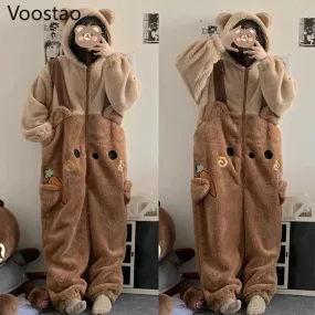 Teddy Bear Hooded Onesie