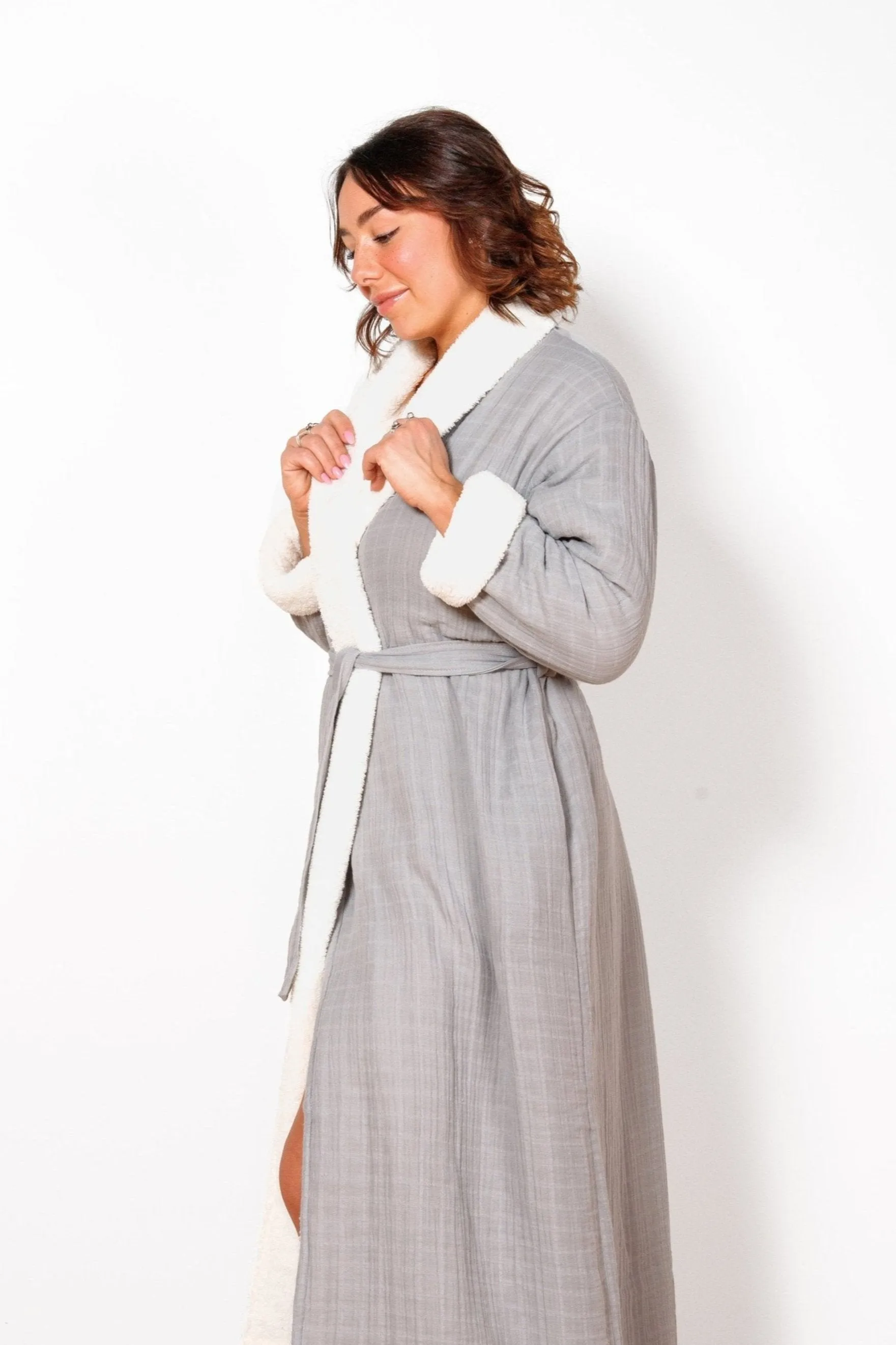 THE BOREAL | Unisex Fleece-lined Robe