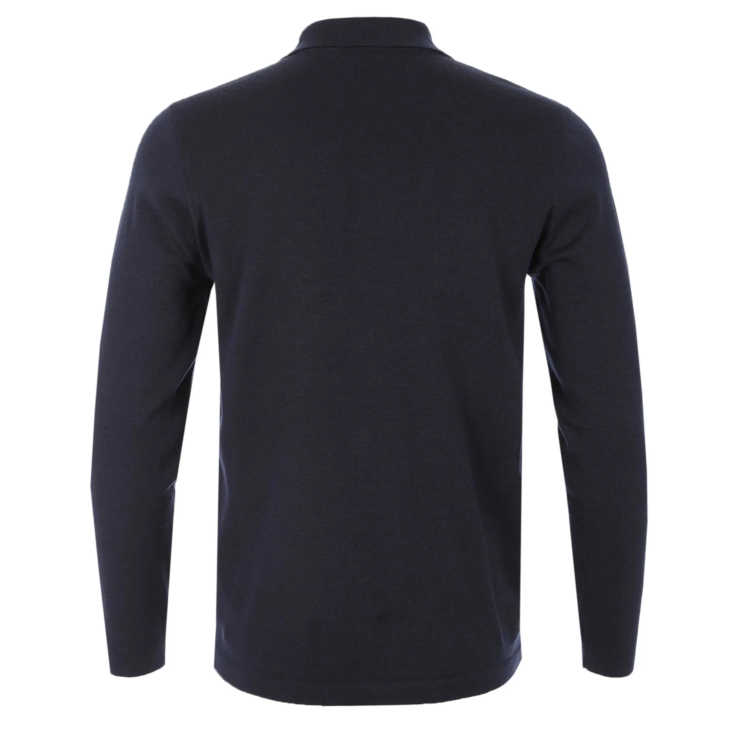 Thomas Maine Zip Thru Stretch Merino Cardigan in Navy