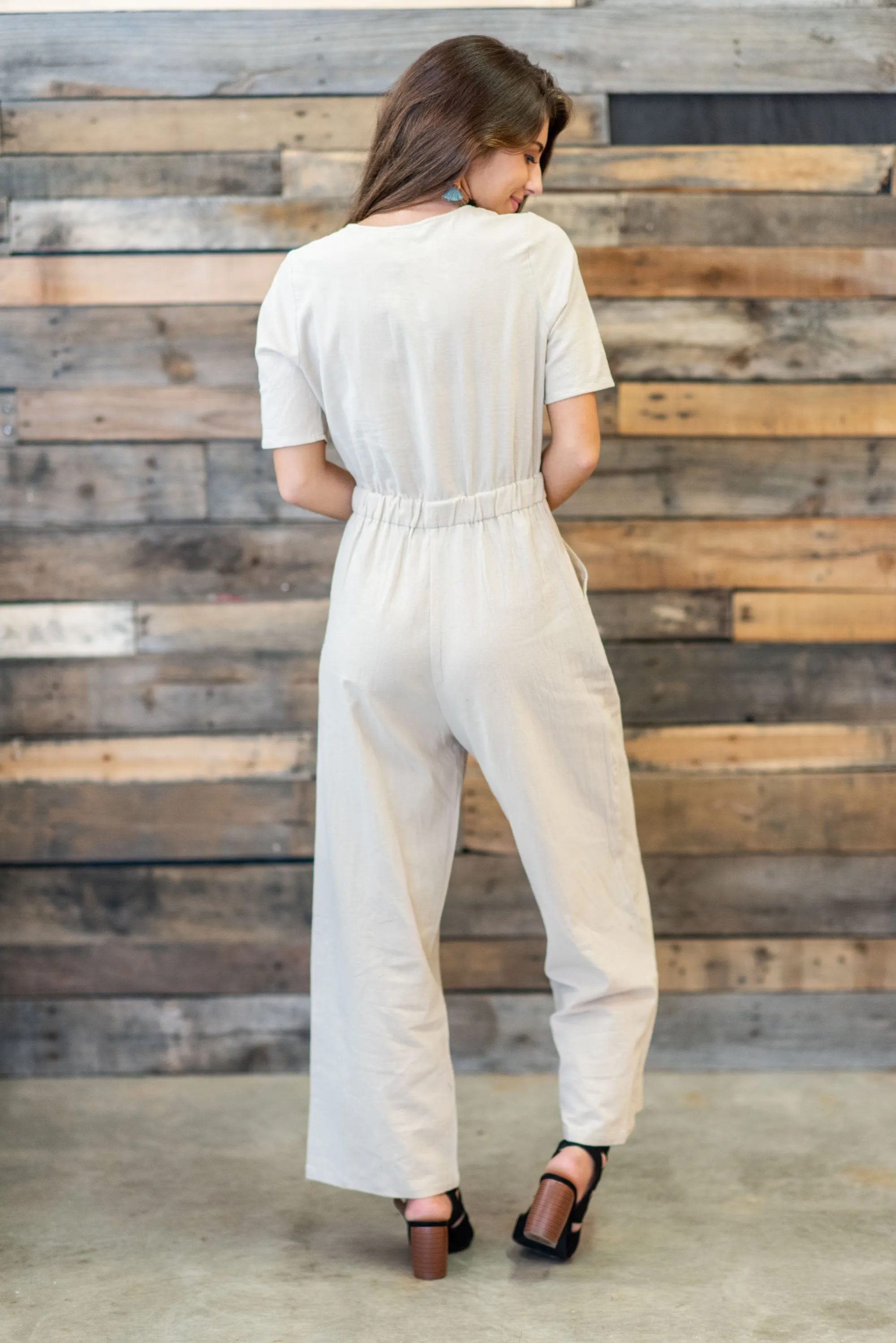 Venture Out Jumpsuit, Taupe