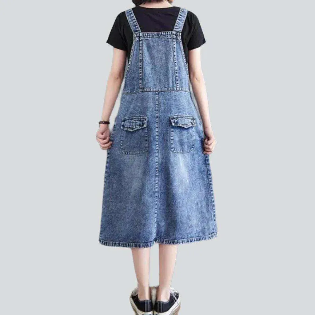 Vintage bell jean dress