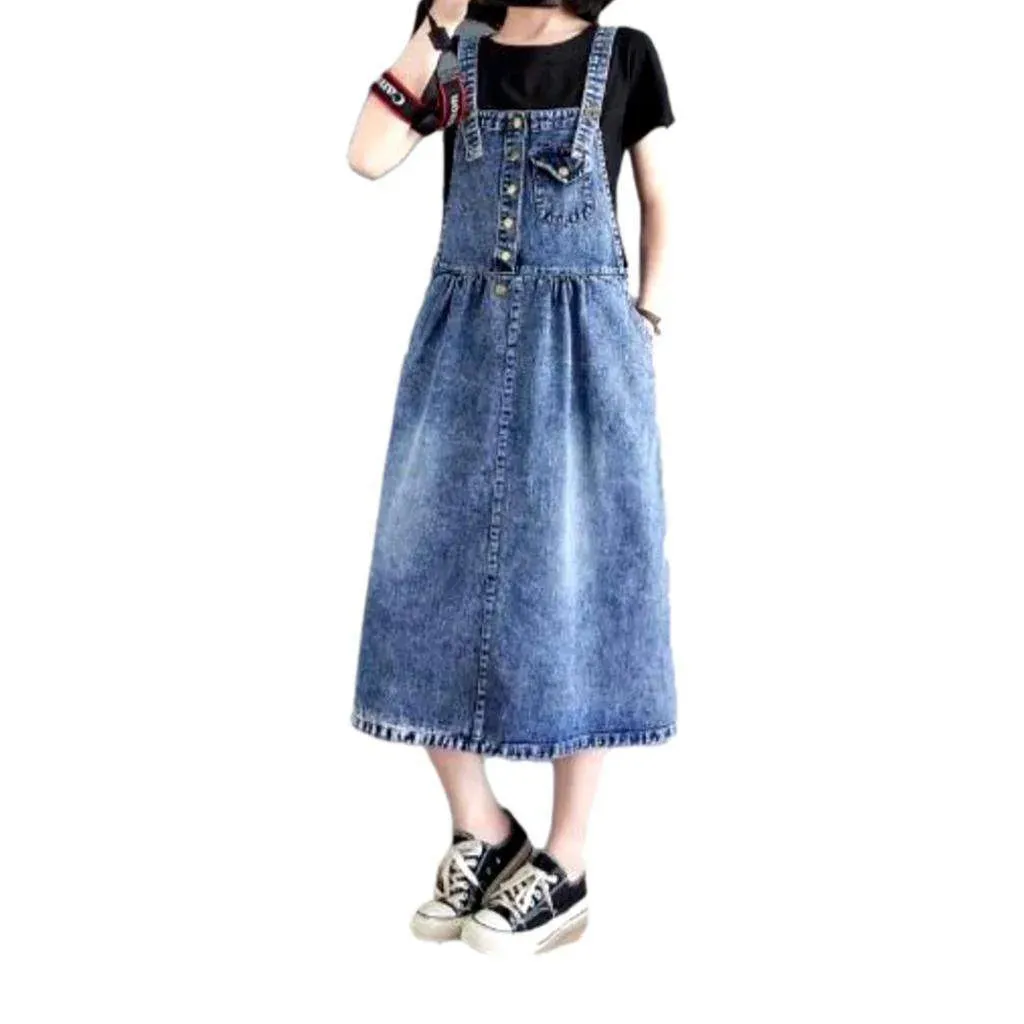 Vintage bell jean dress