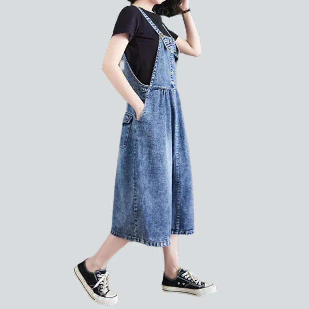 Vintage bell jean dress