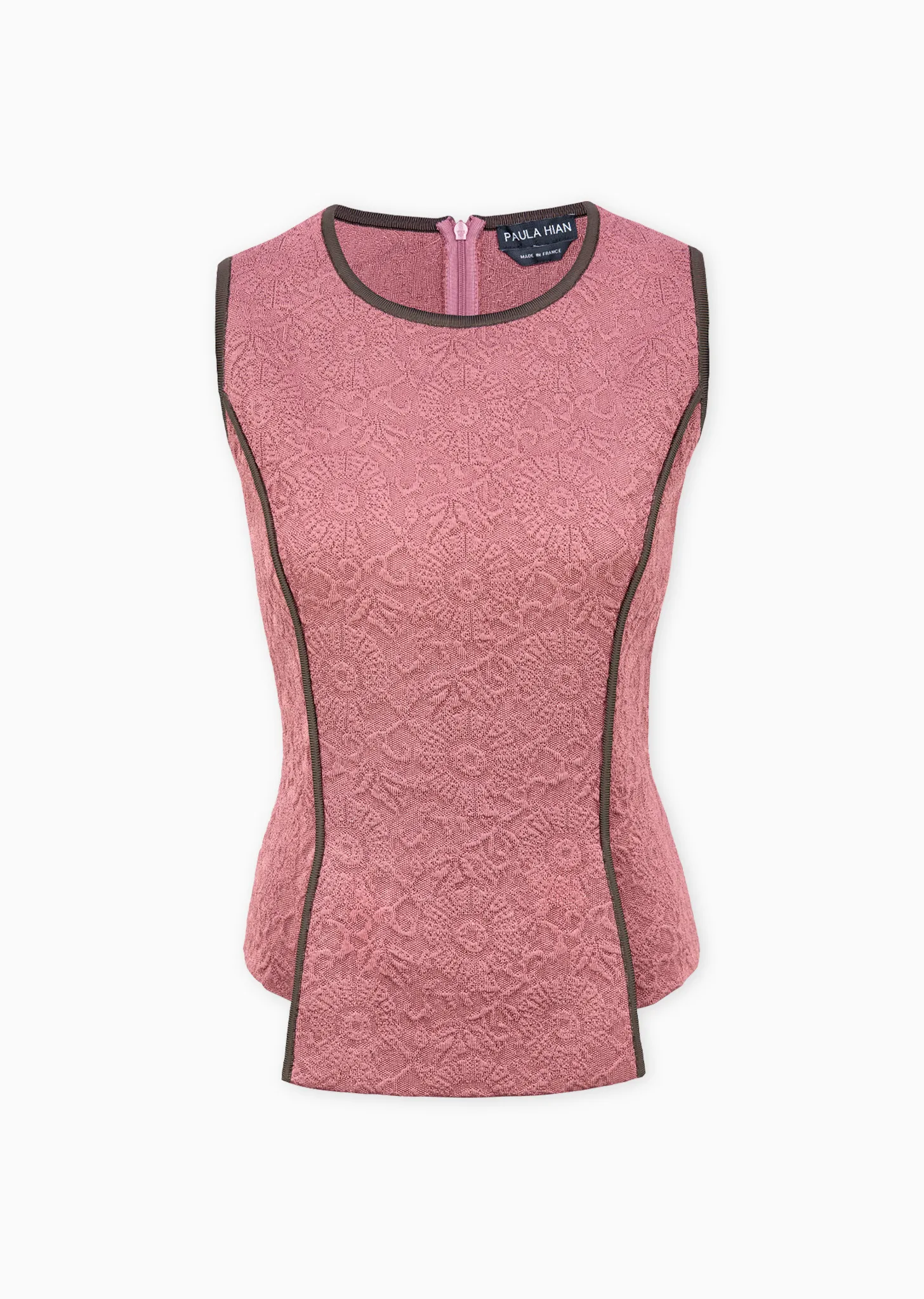 Violetta - Matelassé Peplum Top