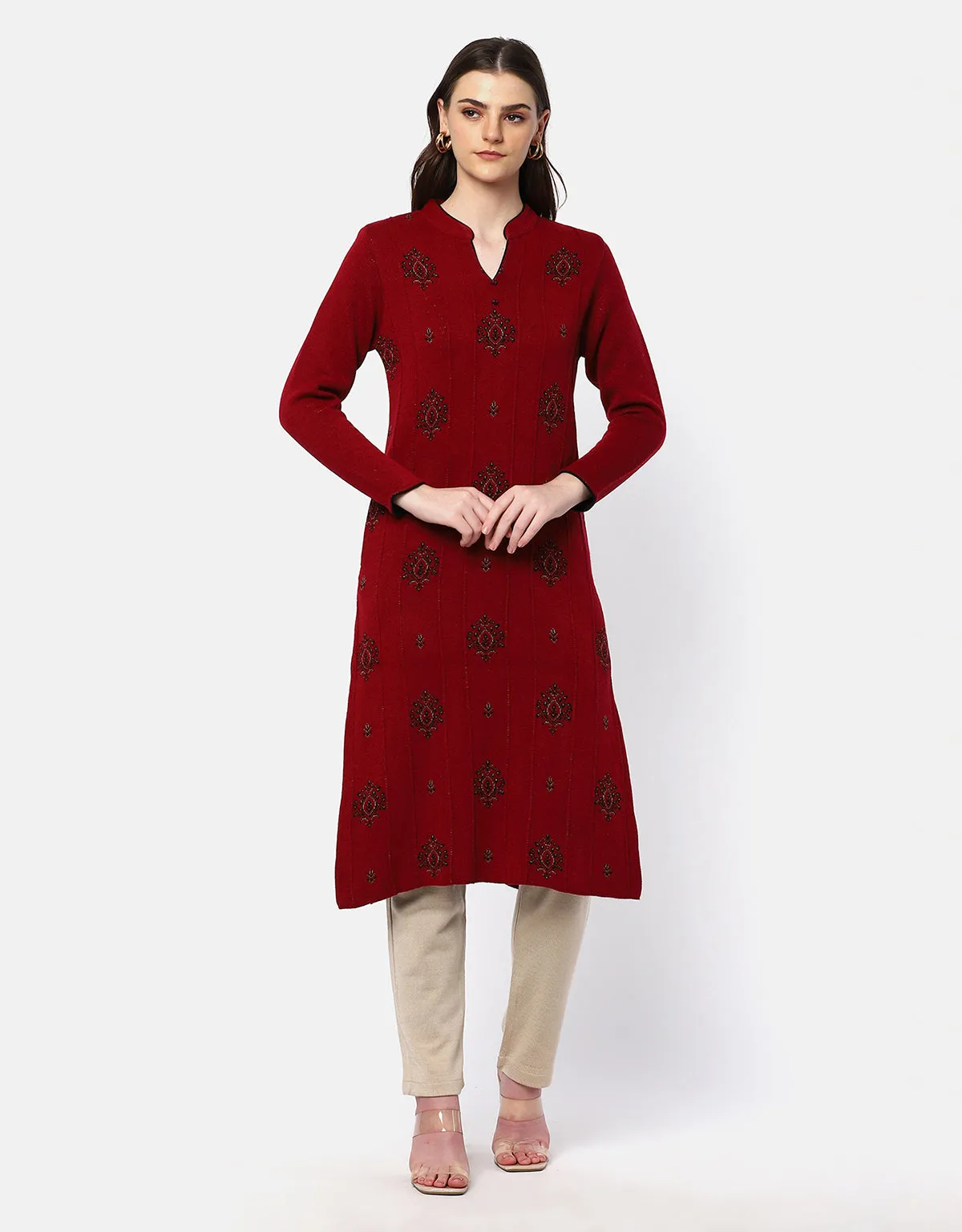 Women Winter Wear Woolen Kurti