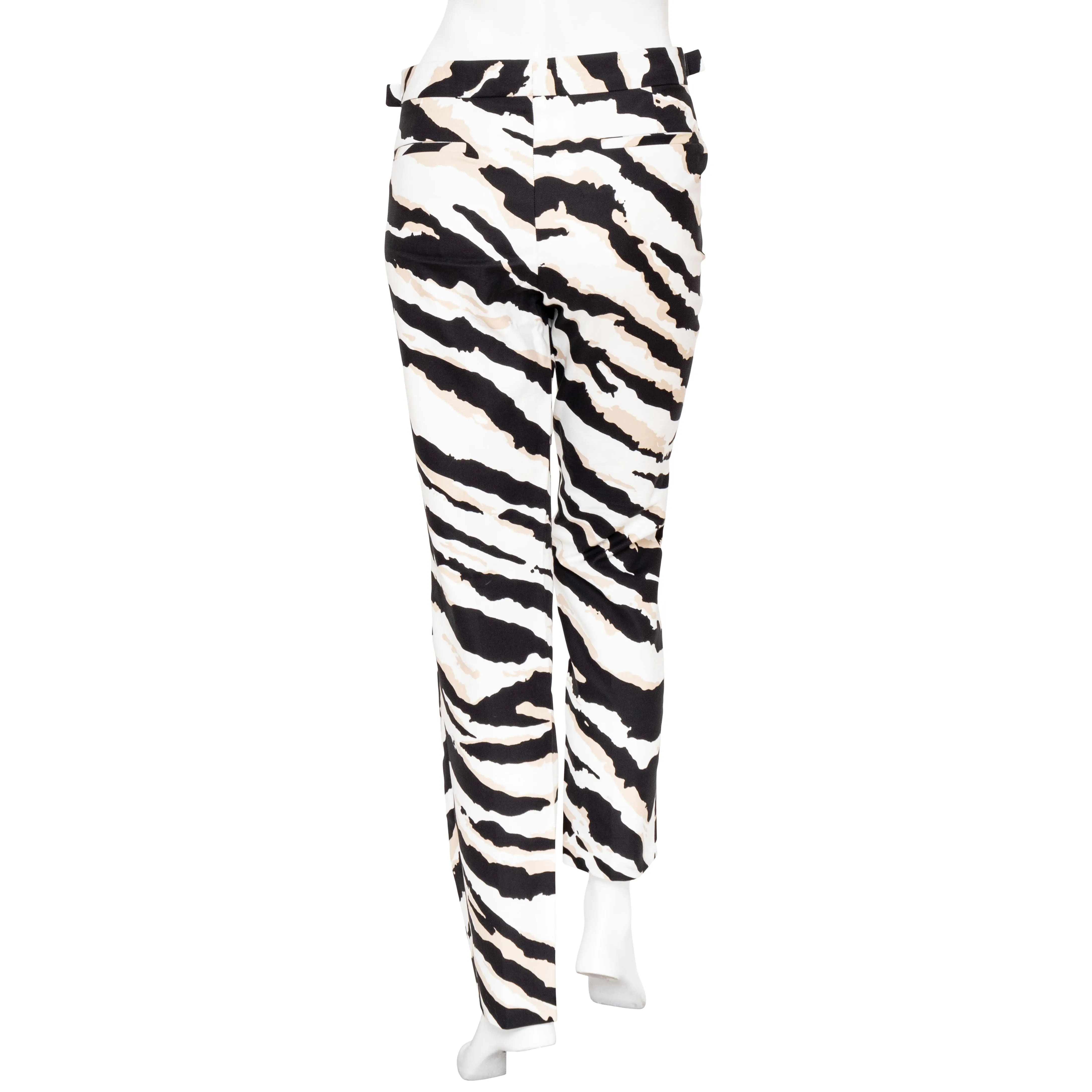 Zebra Print Straight Leg Pants